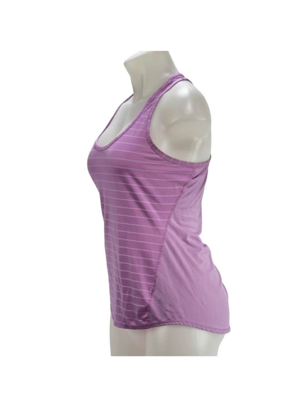 ATHLETA Women's Athletic Activewear Top Pink Striped Racerback Tank Size S - Picture 3 of 10